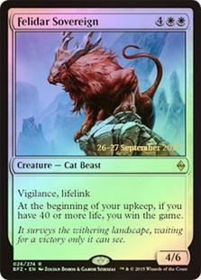 (Promo-Prerelease)Felidar Sovereign/フェリダーの君主